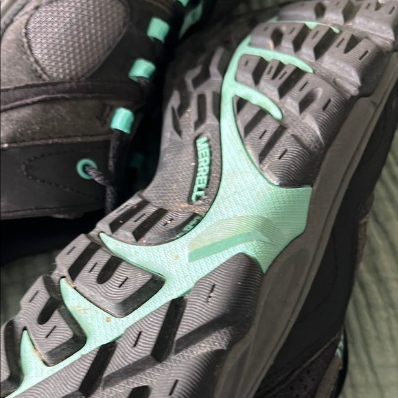 Merrell Women's Black and Teal Hiking Shoes size 10.5 - Picture 9 of 9